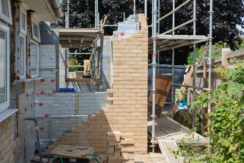 Completed house extension by builders in Andover