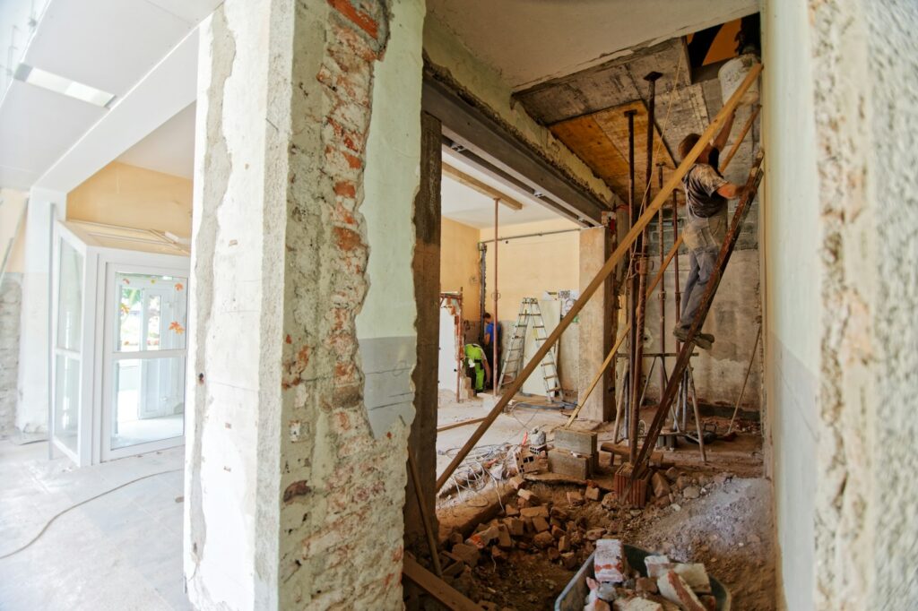 Structural works and RSJ installation, Winchester